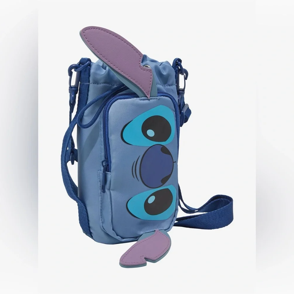 Disney Stitch Face Water Bottle Sling - Picture 2 of 5